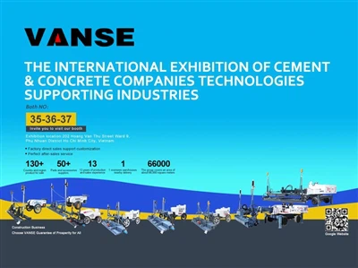 Grupul VANSE a participat la expoziția de mașini de construcții din Vietnam