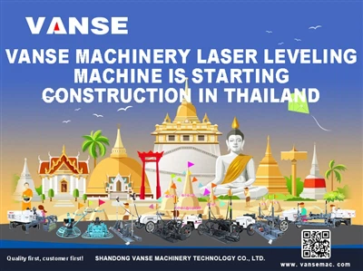 Mașina de nivelare cu laser Vanse Machinery începe construcția în Thailanda